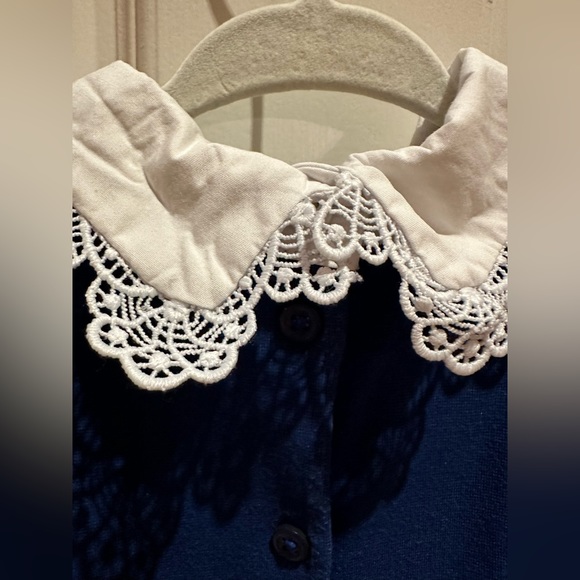 Janie & Jack lace collar dress in size 5. - Picture 3 of 4